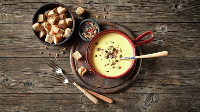 Kürbis und Fondue Rezept