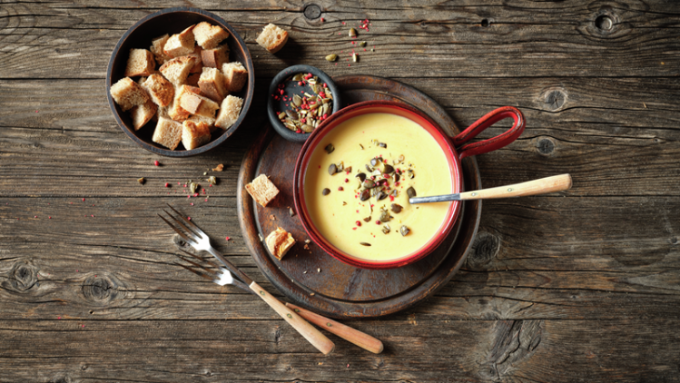 Kürbis und Fondue Rezept